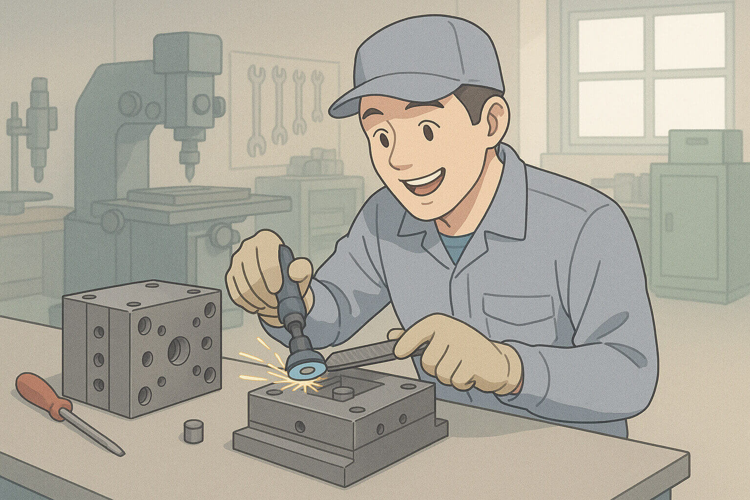 （パ）金型部品整備・仕上げ業務【マツタ工業株式会社】